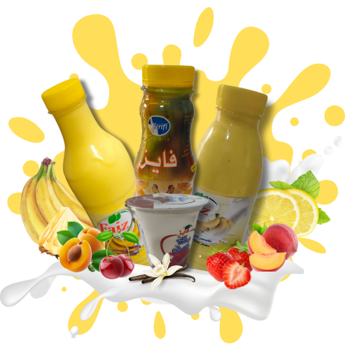 Bouteille de yaourt aromatisé